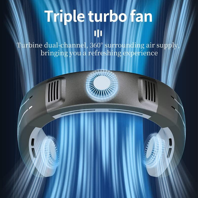 Rechargeable Neckband Fan with Cooling — WY-F21