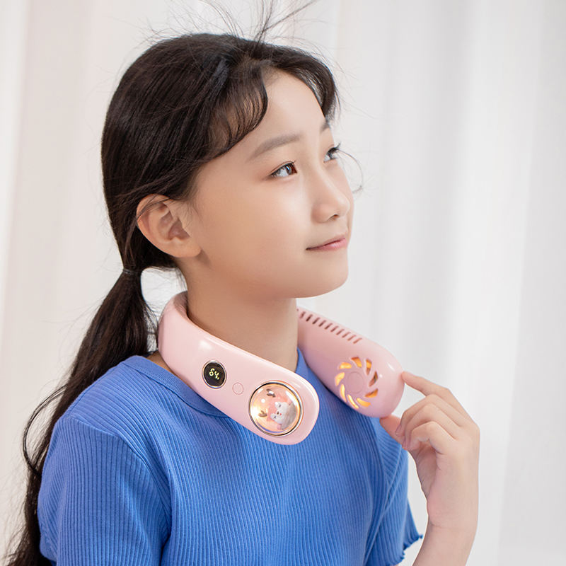 Cute Animal Neck Fan with Night Light — WY-Fi22