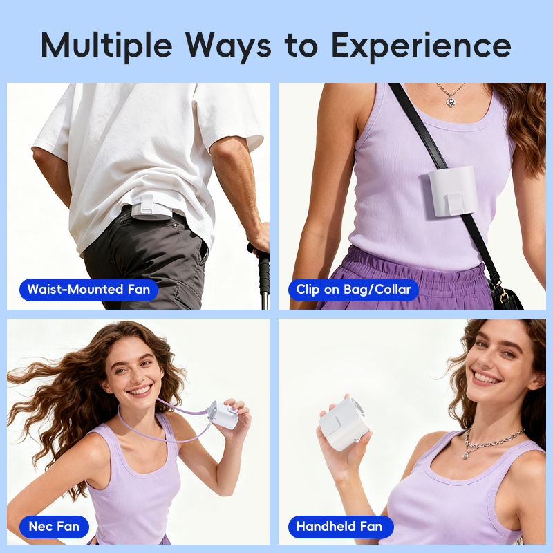 Cooling Waist Clip Fan, Hands-Free — WY-F34