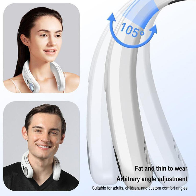 Rechargeable Neckband Fan with Cooling — WY-F21