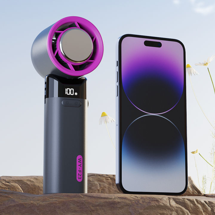 Portable Neck Fan with Cooling, 100-Level Wind — WY-F23
