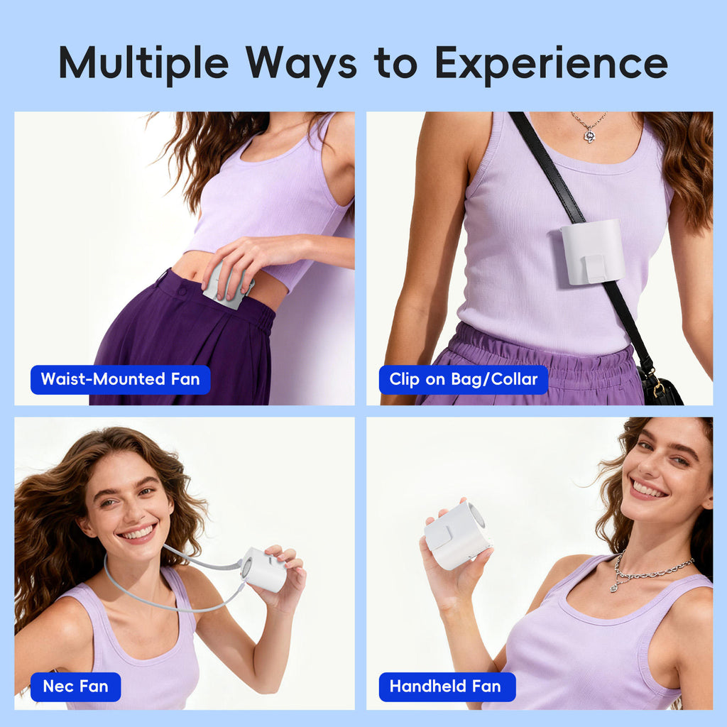 Waist Clip Fan, Hands-Free — WY-F33