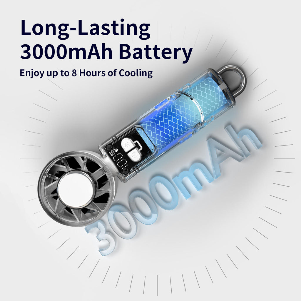 Portable Mini Fan with LED Display — WY-F29A