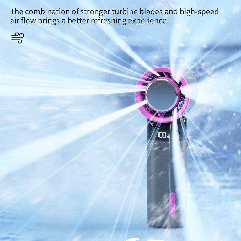 Portable Neck Fan with Cooling, 100-Level Wind — WY-F23