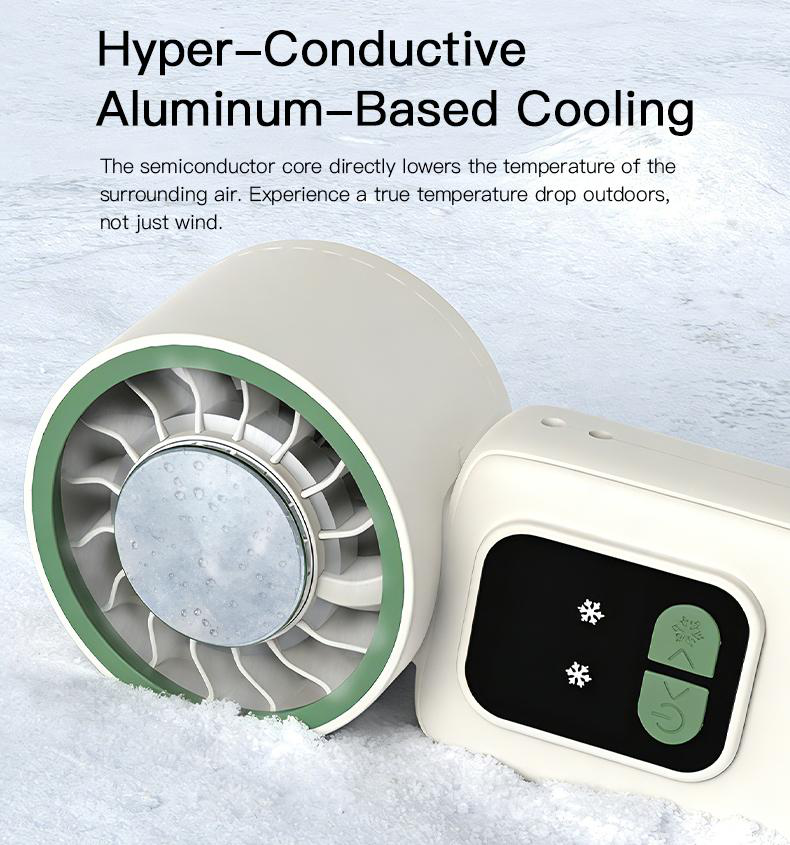 Cooling Handheld Mini Fan with Fun Display — WY-F36
